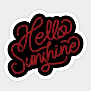 Vintage Retro Sunset Quote For Your Daily Life T-Shirt Sticker